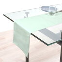 スタイルデコール(STYLE Decor) テーブルランナー リバーシブル 綿100% 30cm×130cm テーブルセンター 無地オックス・アクアブルー W2...