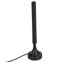 Fosa 家庭用25dB高利得FMラジオアンテナ 低床に対応 高感度USB FMアンテナ