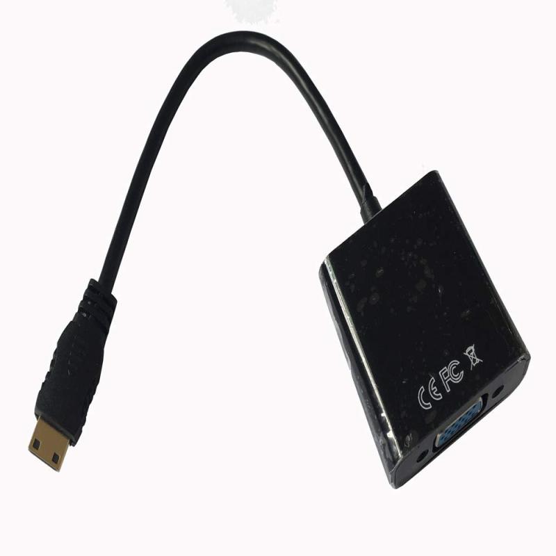 Like-You Mini HDMI to VGA 変換アダプタ （オス－メス） V1.3/1080P,PCモニタ対応 MiniHDMI to D-Sub 15ピン変換アダプタ