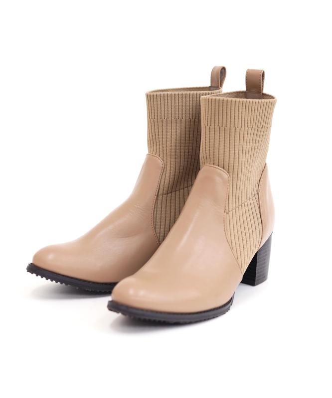 [リーカ] ファッションブーツ A6145 ベージュ