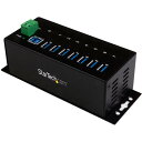 StarTech.com 7ポート産業用USB 3.0ハブ ESD保護/350Wサージ保護 ウォールマウント対応 ST7300USBME