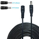 Liwinting 5m DC延長ケーブル DC/AC電源延長ケーブル 2.1 mm x 5.5 mm電源アダプタACケーブル DCアダプタ延長ケーブル DCプラグ DCオス - メスコネクタ ケーブル 用LED、CCTVカメラの電源、車、モニター, 2