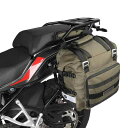 Rhinowalk バイク用サイドバッグ 防水オートバイの荷物袋 クイックリリース オートバイの側面袋 20L オートバイの棚が付いているほとんどの冒険そしてス...
