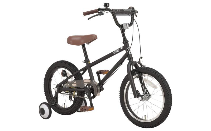 アルテージ 子ども用 自転車 BMX 補助輪 スタンド 両方付属 16インチ AKB-005 マットブラック 46679