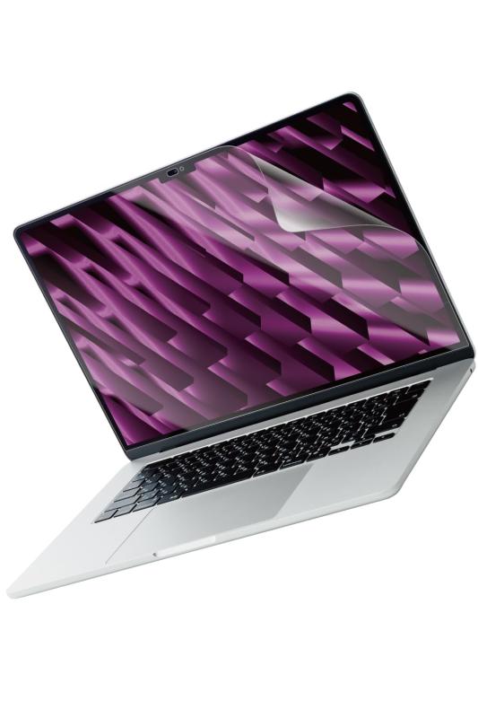 쥳 վݸե Macbook Air 2023 15.3  M2ǥб  ȿɻ ֥롼饤ȥå EF-MBA1523FLST
