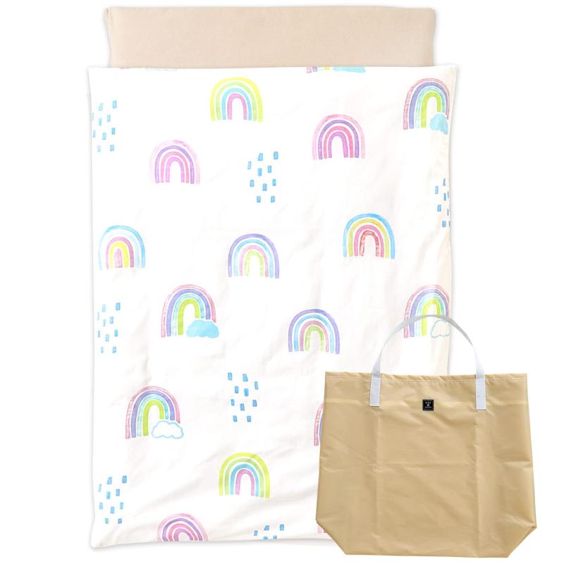 (ケラッタ) ぜ～んぶ洗える お昼寝布団 お昼寝布団セット 保育園 6点 大きく貼れるお名前シール 撥水バッグ (レインボー)【ibulお昼寝布団6点セット】ケラッタのibulシリーズから、ママのチェックポイントをばっちり押さえたお昼寝布団...