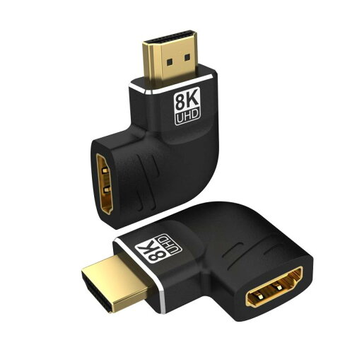 FDBRO HDMI L型 アダプター フラット 90度+270度 8K@60Hz 4K@120Hz オス-メス 右向きと左向き 変換アダプター PS4/PS5/HDTV/プロジェクター/Xbox/TV ボックス/ラップトップ/その他に対応(2個セット) FDBRO HDMI L型 アダプター フラット 90度+270度 8K@60Hz 4K@120Hz オス-メス 右向きと左向き 変換アダプター PS4/PS5/HDTV/プロジェクター/Xbox/TV ボックス/ラップトップ/その他に対応(2個セット)