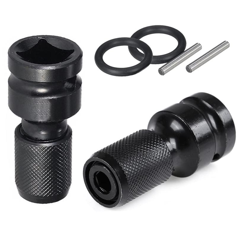 Bestgleソケットアダプターインパクトレンチ用六角軸アダプター六角軸用ソケットアダプター2本組ソケットアダプター六角軸転換ソケットアダプター インパクト用ソケットシャンクアダプタ