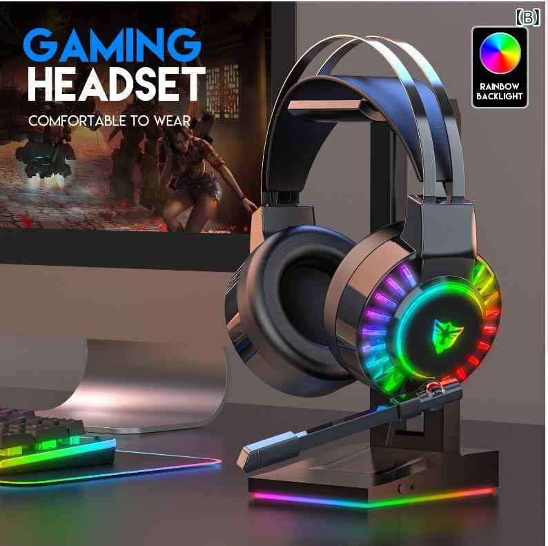 ゲーム ヘッドセット ヘッドホン マイク 有線 USB ノイズキャンセル 50mm スピーカー 皮質 イヤーパッド 抗張力 ケーブル 2m 長さ 軽量 快適 フィット感 伸縮 調整 可能 ヘッドバンド 折り畳み 携帯 収納 ゲーム イアフォン ブラッ superyou-10475934 SUPERYOU サンプル画像3