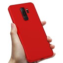 Galaxy S9 plus ケース シリコン 耐衝撃 薄型 スリム Galaxy S9 plus カバー TPU カメラ保護 ワイヤレス充電 ケース ストラップホール 指紋 防止 スマホケース レッド WR0200A-s9p-02(3)
