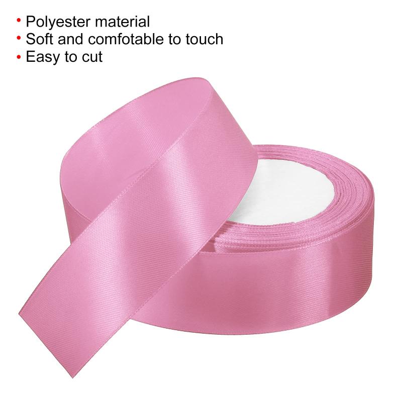 PATIKIL 幅38mm 22m サテンリボン 両面ソリッドクラフトロール パーティー ホーム DIY ラッピング 装飾..