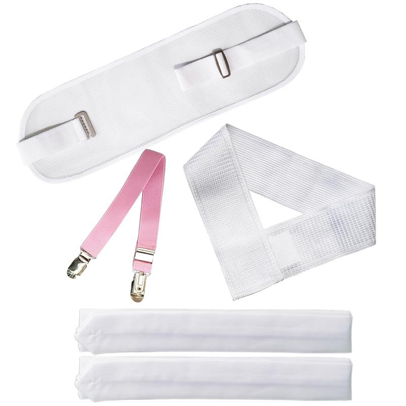 [TOuWA] 和装小物4点セット 浴衣 夏用 着付けセット (メッシュ帯板/着付けベルト/ 腰紐2個/ メッシュマジックベルト) レディース 結婚式 花嫁 パーティ お茶会 七夕 夏祭り 花火大会