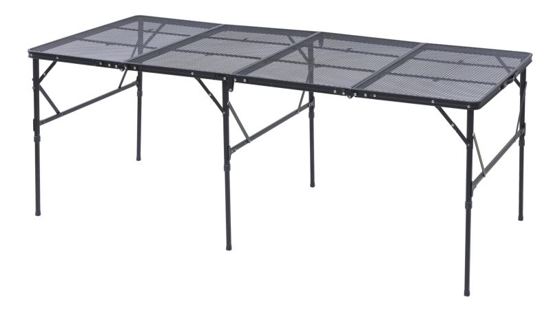 [キャンパーズコレクション 山善] タフライトテーブル (焚き火 バーベキュー) 熱・水に強い 折りたたみ..