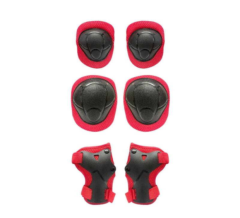 トップ(Top) 自転車 一輪車 キッズプロテクター レッド 子供用 膝当て 肘当て 手のひら 2歳~6歳向け サ..