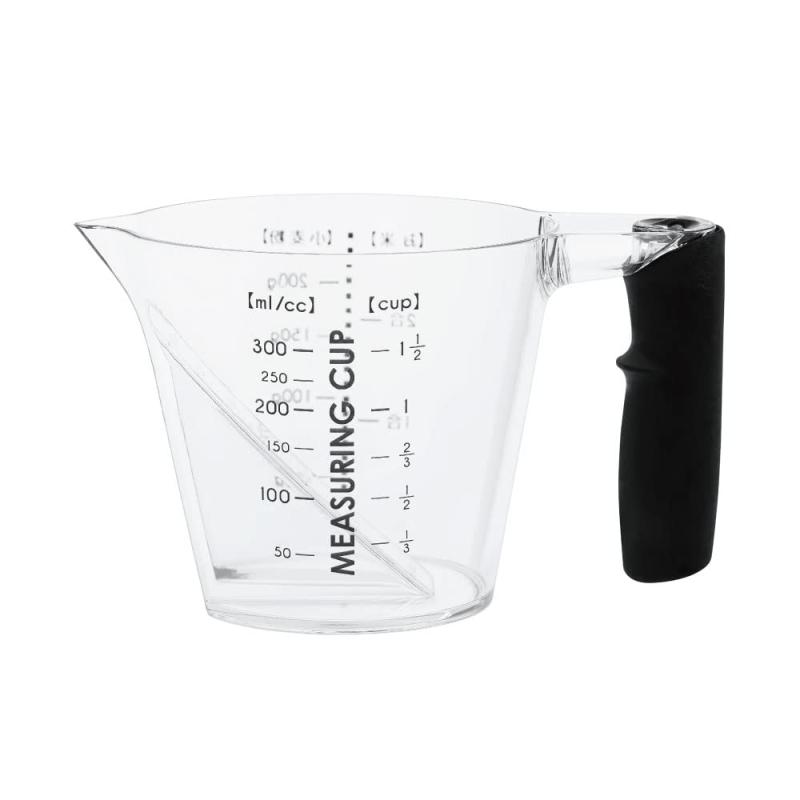 アンドエヌイー(&amp;NE) 計量カップ 300ml nikii クリア 中 日本製 耐熱 電子レンジ対応 食洗機対応 ..