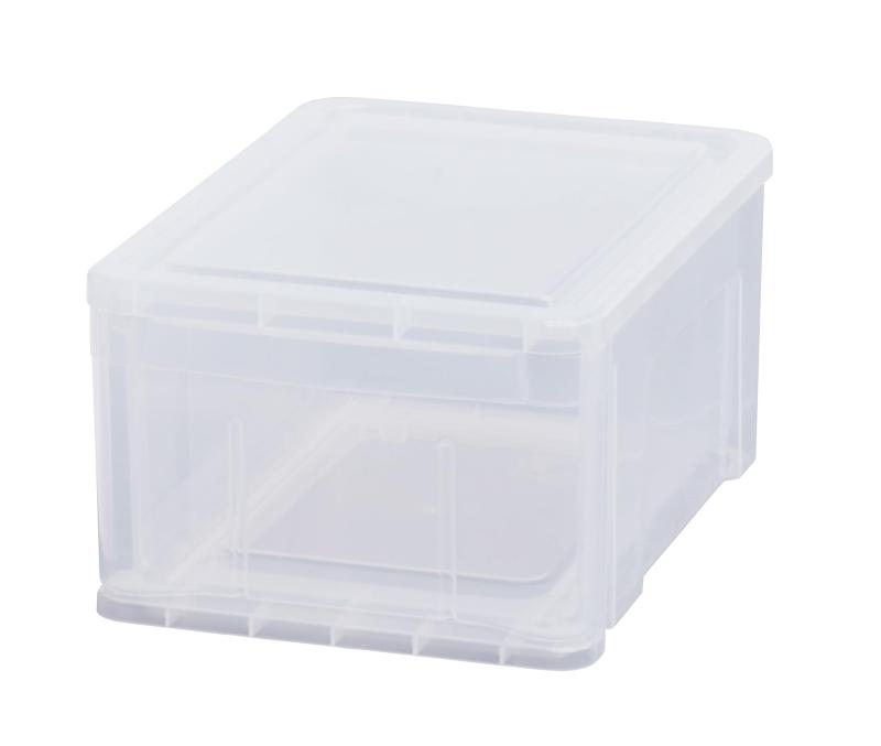 天馬(Tenma) 中身が見えるシンプルな小物収納ケース 日本製 プレクシーケース 積み重ねて使用できる収..