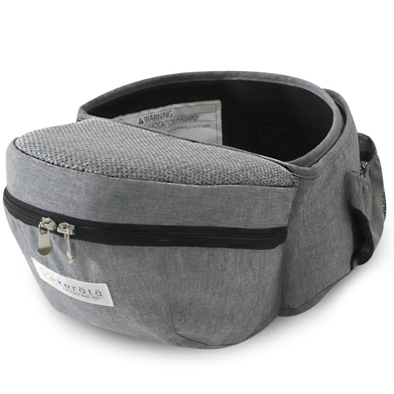 (ケラッタ) HipGo ヒップシート 抱っこ紐 軽量たったの375g ウエストキャリー 滑り止め付 ウエストポーチ (グレー)ヒップシートって使いかたがむずかしそう… 手軽に簡単に使えてお手頃価格なキャリアがあったらいいのに。 そんなママ...