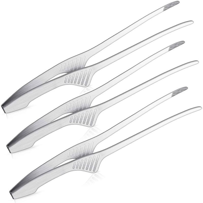 CMD トング 焼肉 BBQトング ステンレス 3本セット バーベキュー 菜箸 便利小物 25cm 家庭用 (先端)