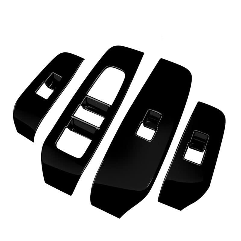 NIUNIUFU 日産 ノートE13 パワーウィンドウ スイッチ カバー ドア ウィンドウ ボタン ドアスイッチパネル インテリアパネル 内装 パーツ アクセサリー ABS樹脂製 4PCS 新型 NOTE E13 2020年12月〜【ピ