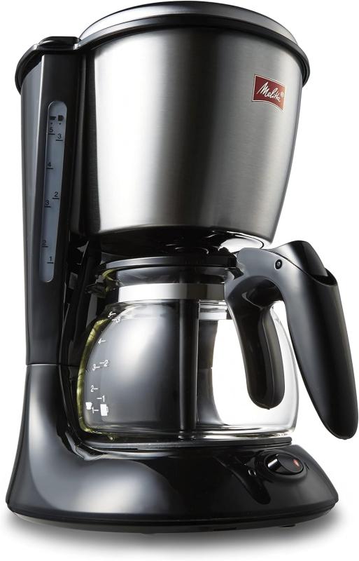 メリタ(Melitta) コーヒーメーカー ツイスト【5杯用/保温機能付/ガラスポット/コンパクト/アイスコーヒー]