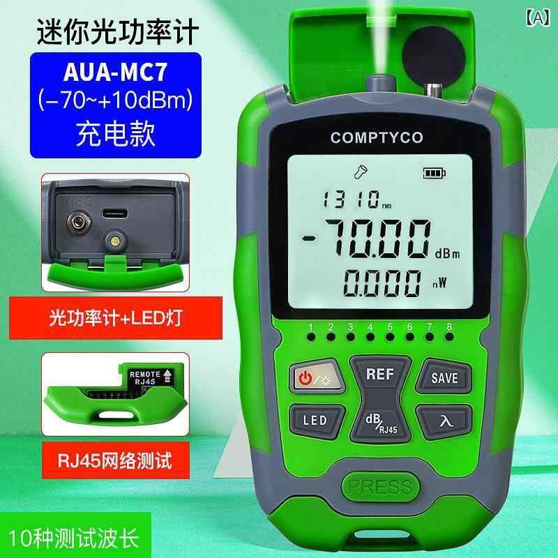SUPERYOUの光功率計 ミニ 光波 光源 検出器 充電式 乾電池 波長 測定 範囲 70dbm 10dbm ポータブル 軽量 コンパクト 精密 測定器 光ファイバー 通信 設備 保守 メンテナンス ツール プロ用 業務用｜アングル2