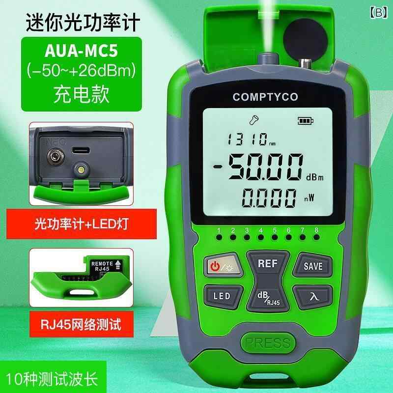 SUPERYOUの光功率計 ミニ 光波 光源 検出器 充電式 乾電池 波長 測定 範囲 70dbm 10dbm ポータブル 軽量 コンパクト 精密 測定器 光ファイバー 通信 設備 保守 メンテナンス ツール プロ用 業務用｜アングル3