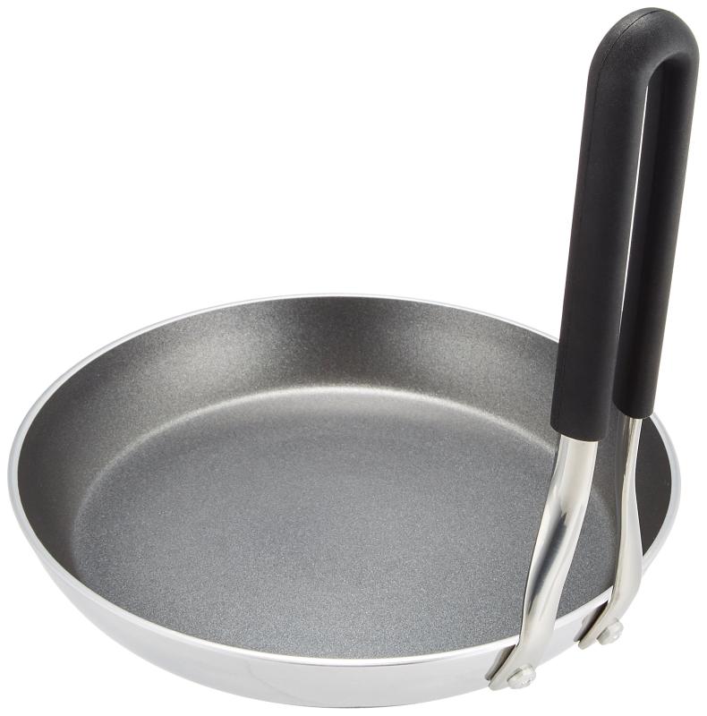 遠藤商事 TKG 親子鍋 アルミ製 こびりつきにくいテフロン加工 16.5cm IH対応 ハンドル縦型で熱くなりにくいシリコンコーティング 業務用 AOY3701