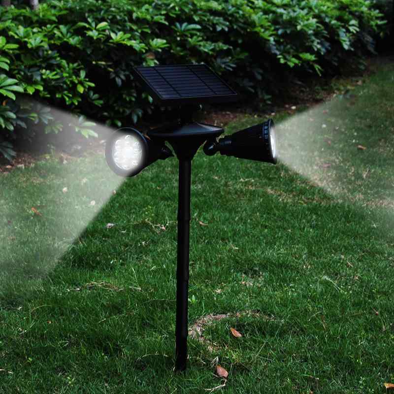 ソーラー 屋外 センサー LED 草坪 照明 スポット 家庭用 壁 埋込