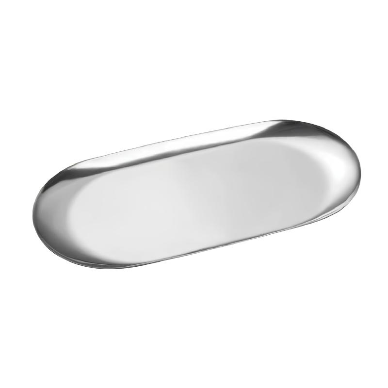 ColorfylCoco ステンレス キャッシュトレイ コイントレイ 会計皿 おしぼり置き 釣り銭 トレー 楕円形 Mサイズ (18cm幅) シルバー 銀【サビに強い高級ステンレス使用】耐久性が高く、サビの心配のないSUS304ステンレスを採用。水が掛かる恐れがある場所でも安心してお使い頂けます。【シンプル形状の万能小物トレイ】お会計皿・おしぼり置き・小物入れなど、楕円形のシンプルな形状のため用途を問わず様々なシーンで使用可能です。【高級感があり、ほど良い光沢のあるステンレストレー】丸みを帯びた高級感のあるフォルムで用途を選ばない。汚れてもお手入れがカンタン。水洗いも可能なため長くお使い頂ける製品です。【製品サイズ (Mサイズ シルバー )】幅18cm×8.5cm 厚さ 1mm 重量：112g(グラム)【安心安全の製品】お届け後に製品に不具合があった場合は速やかに対応致しますのでご安心のうえお買い求めください。
