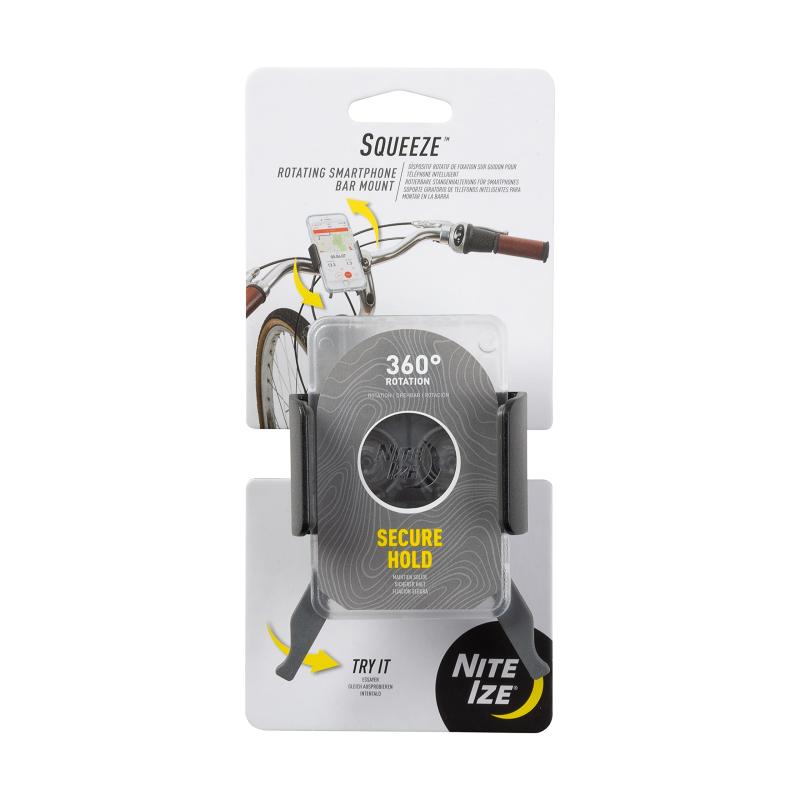 NITEIZE(ナイトアイズ) スクイーズ スマートフォンバーマウント スケルトン SUSBM-04-R3(4)