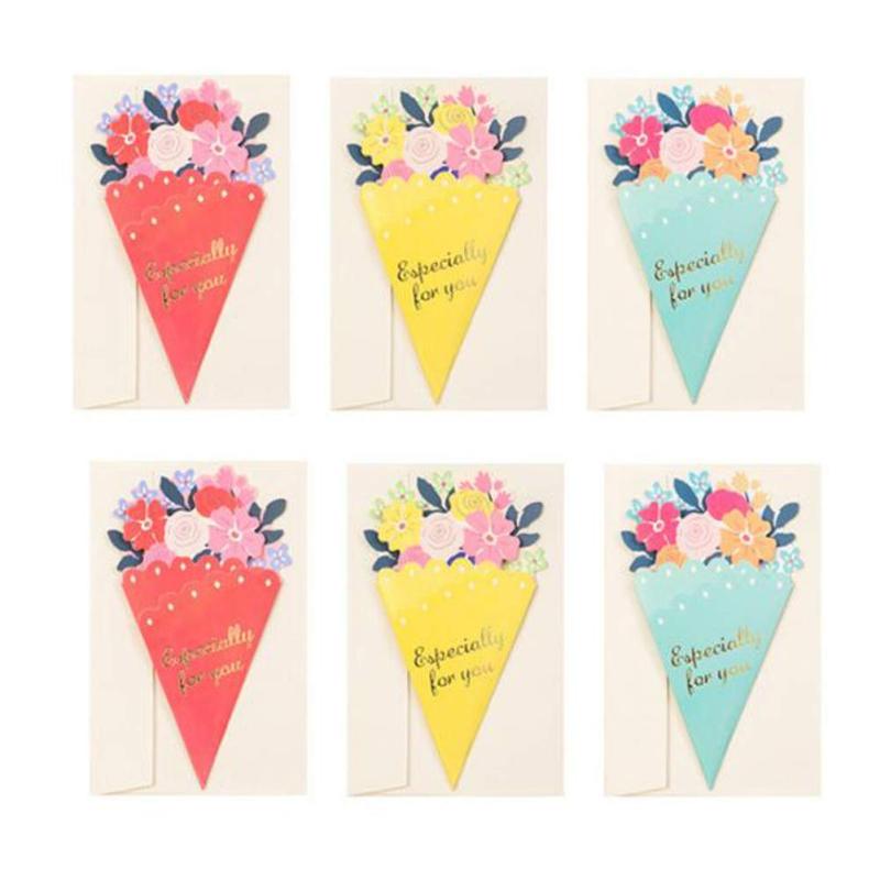 MinniLove グリーティングカード 誕生日カード 感謝 メッセージカード 6セット入 封筒付き 新居入居祝い、昇進入学祝い、ビジネスお見舞い、クリスマス、...