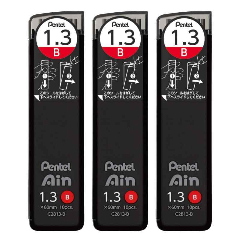 ぺんてる シャープ芯 ぺんてるアイン 1.3mm B 3個 AMZ-XC2813B3P