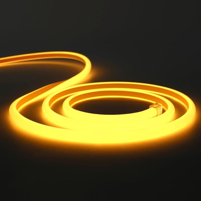 SPAHER LEDテープライト 高輝度 チューブライト 防水 リニア発光 半円形 切断可能 間接照明 100V（電球色 2メートル）