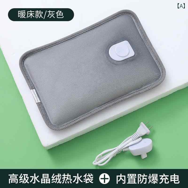 SUPERYOUの充電式 湯たんぽ 防爆 暖手 ポーチ ピンク グレー グリーン｜アングル2