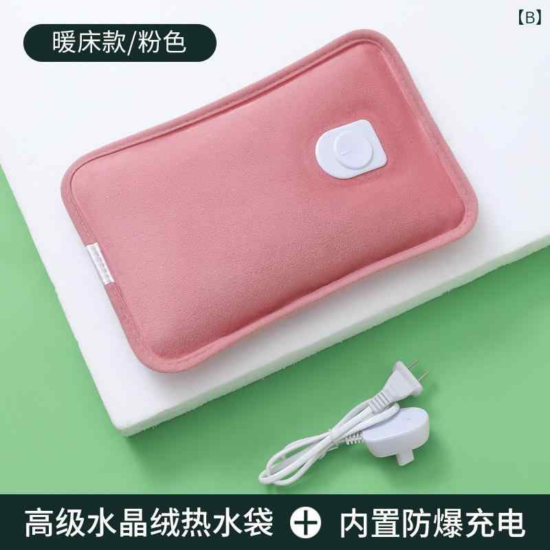SUPERYOUの充電式 湯たんぽ 防爆 暖手 ポーチ ピンク グレー グリーン｜アングル3