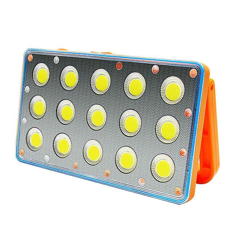 投光灯 手提灯 充電式 LED 携帯型 キャンプ用 ソーラー充電 防水 屋外 夜間照明 作...