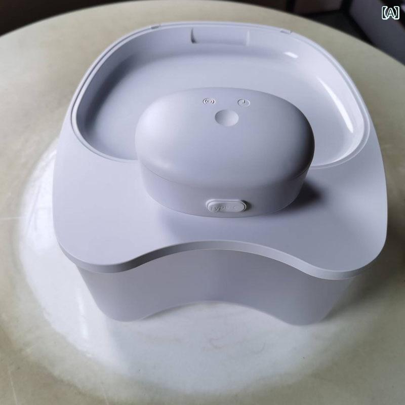 SUPERYOUのペット 食器 給水器 犬 猫 ステンレス 自動 循環 4L ホワイト ブラック ピンク｜アングル2