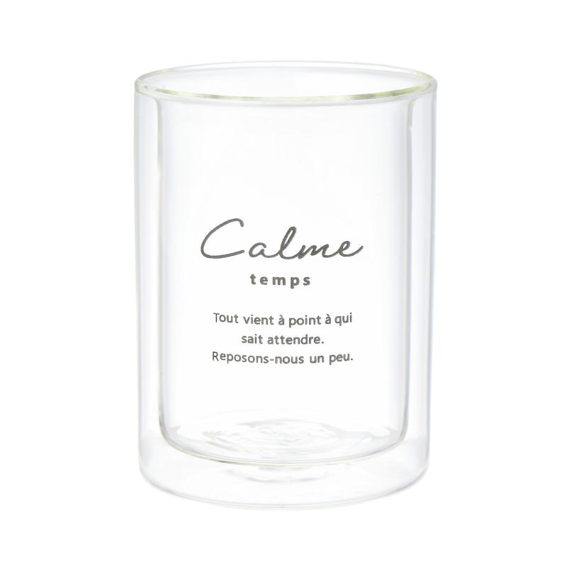 Francfranc フランフラン ストレート ダブルウォールグラス クリア