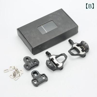 SUPERYOUの自転車 ペダル ロードバイク クリップレス 超軽量 アルミ合金 クロモリ 黒｜アングル3