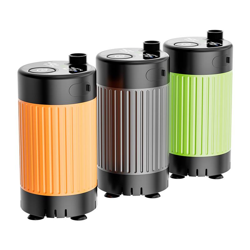 シャワーヘッド 屋外 電動 充電式 携帯 ABS 花洒 雨淋 黒 スマート 温度表示 4800mAh 6000mAh 7800mAh ポータブル