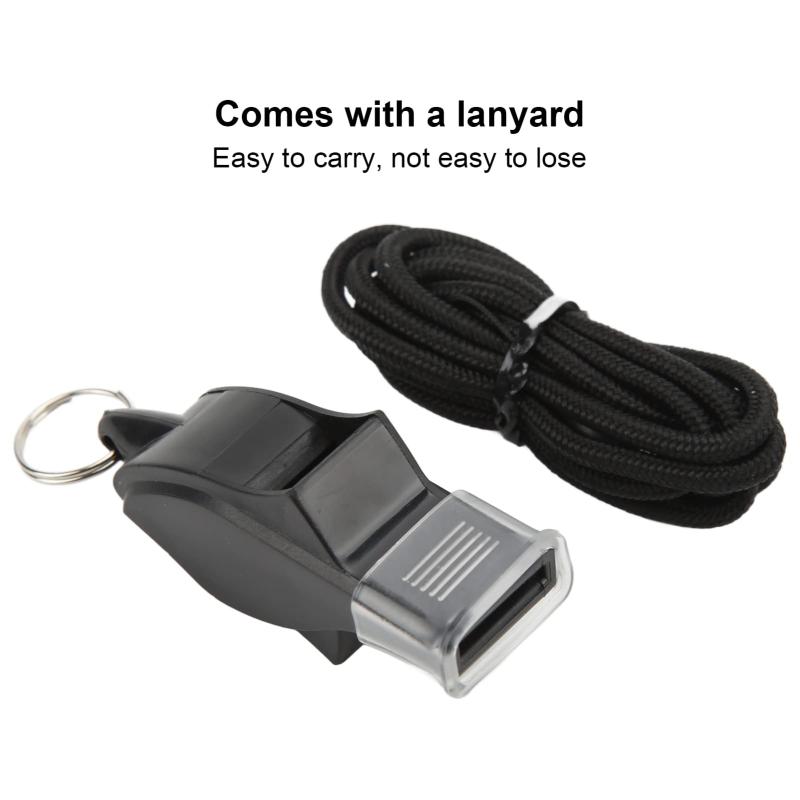 ホイッスル 笛 ドルフィンホイッスル ポータブルホイッスル 競技用ホイッスル 審判笛 ABS材料 大音量 ランヤード 審判 トレーニング 競技会 救助 学校 ジム 防災 防犯 登山