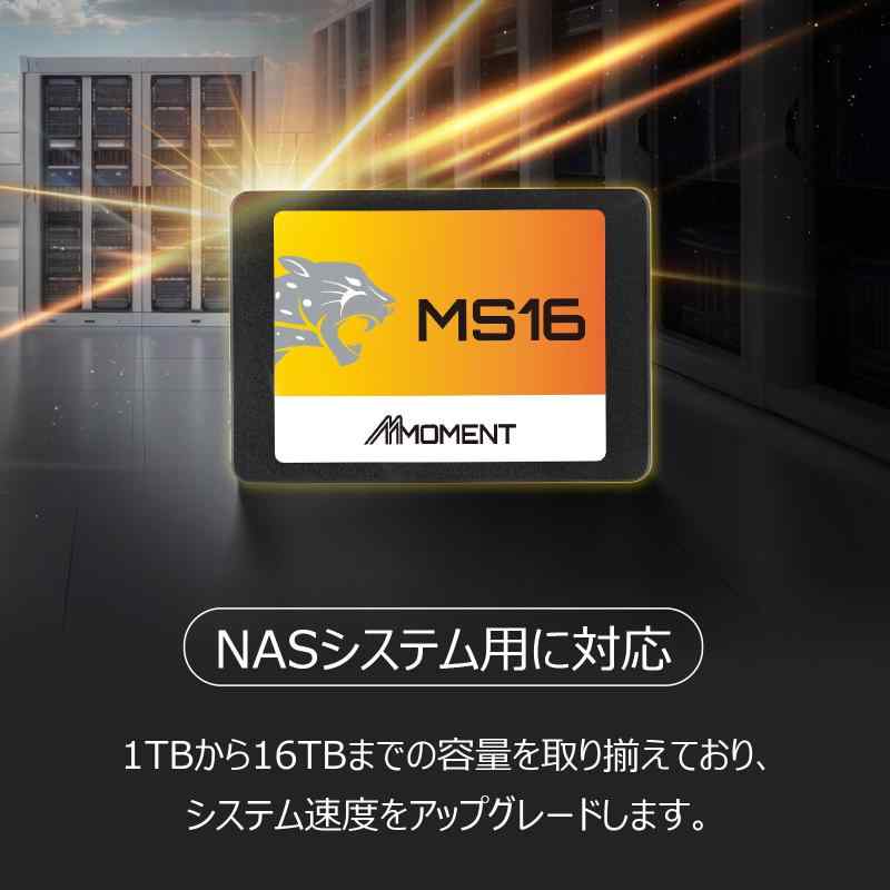 MMOMENT MS16 128GB 2.5インチ SSD SATA3 6Gb/s (読込最大550MB/s)
