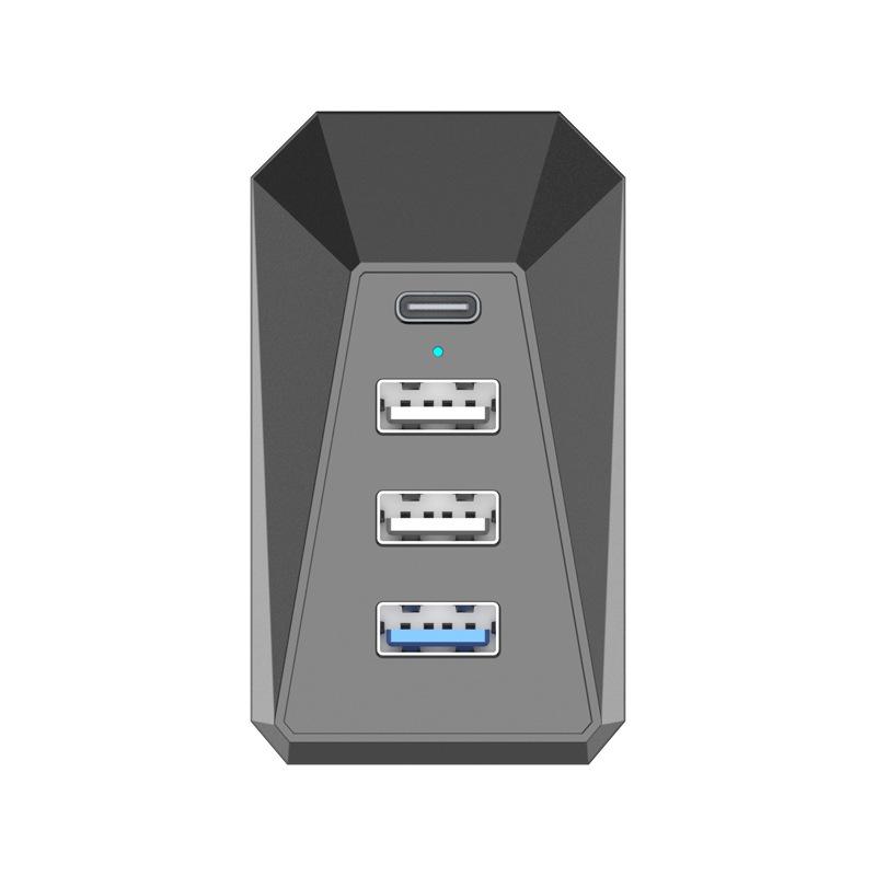カー用品 充電器 車載 ハブ 変換器 ミニ型 12V 24V 出力インターフェース Micro USB 最大出力 24V サイズ 9.5 6 3.3 ブラック