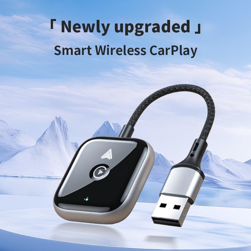 CarPlay アダプター カープレイ 変換器 Android Auto 車載 USB TYPE-C 黒 白