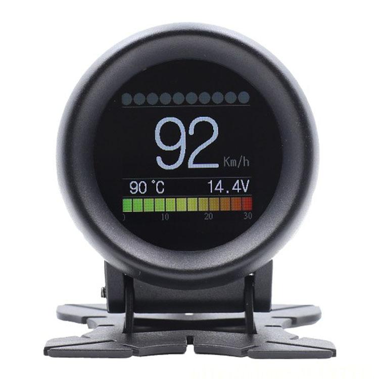 信标（交通信息接收单位） - カー HUD ディスプレイ 車速 回転数 ターボ 水温 OBD デジタル ヘッドアップディスプレイ 黒 軽量 コンパクト 車載 スマート