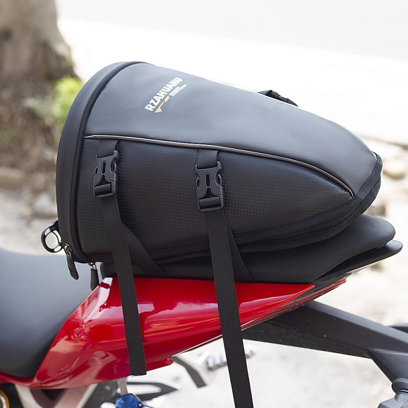 自転車 バッグ 黒 容量10L ポリエステル 収納 ツーリング サイクリング サイドバッグ リアバッグ 防水 大容量 軽量 丈夫 汎用 ツーリング用 バイク用