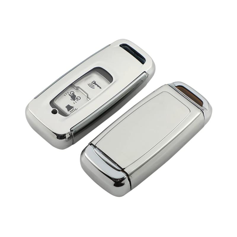 Kinotaka ホンダバイク専用設計 TPU製 スマートキーケース 2021 PCX125(JK05) PCX160(KF47) DIO110(JK03) ADV160キーカバー for honda バイク アクセサリー (シルバー)