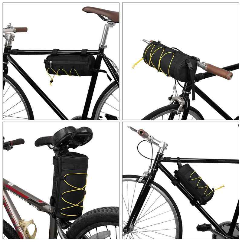 自転車 バッグ フロント ロードバイク 取り付け MTB チューブ リア 防水 多機能 サ...