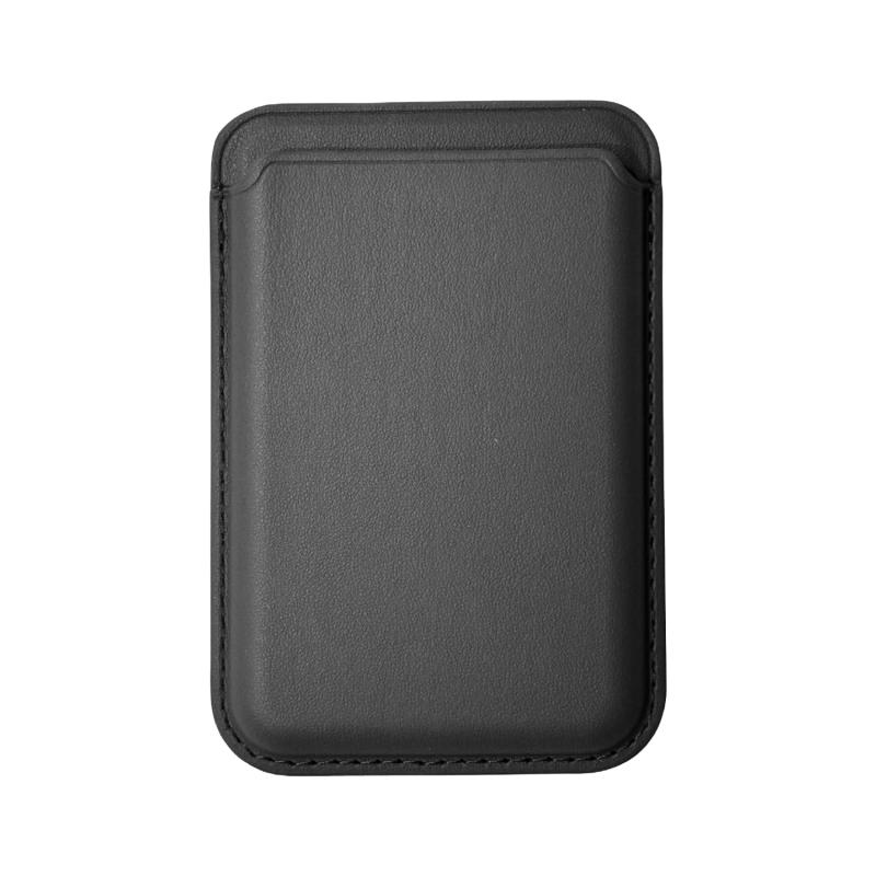 アローン(Allone) MagSafe対応カードケース スタンダード ブラック 6.5×0.7×9.4cm ワンタッチで取付け簡単 タッチ決済カード対応 取り出し用ホール付き スマホ マグセーフ 便利 ALG-MSCC01BK(3.0)