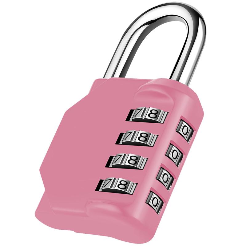 NAGE ダイヤル式南京錠 盗難防止 ロッカー 鍵 学校 企業 倉庫 屋外 4桁 大きめ ダイヤル錠 防水（ピン..